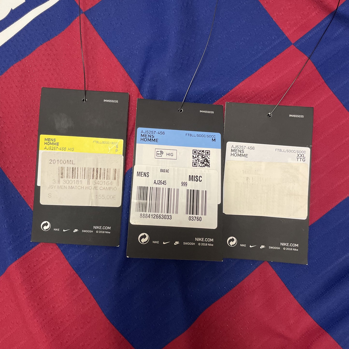 2019-2020 FC Barcelona home match shirt #10 Messi (S, XXL)