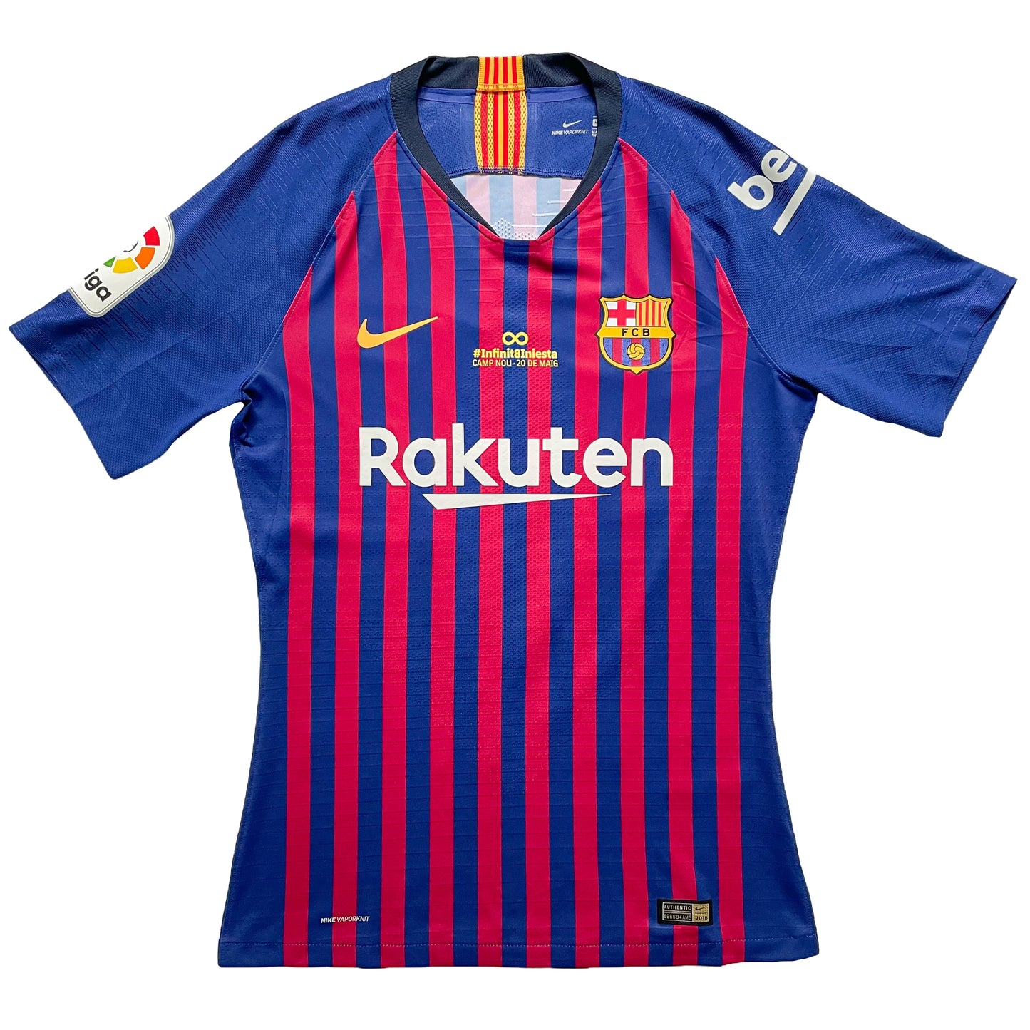 <tc>2018-2019 FC Barcelona Player Issue camiseta local #8 Iniesta (M)</tc>