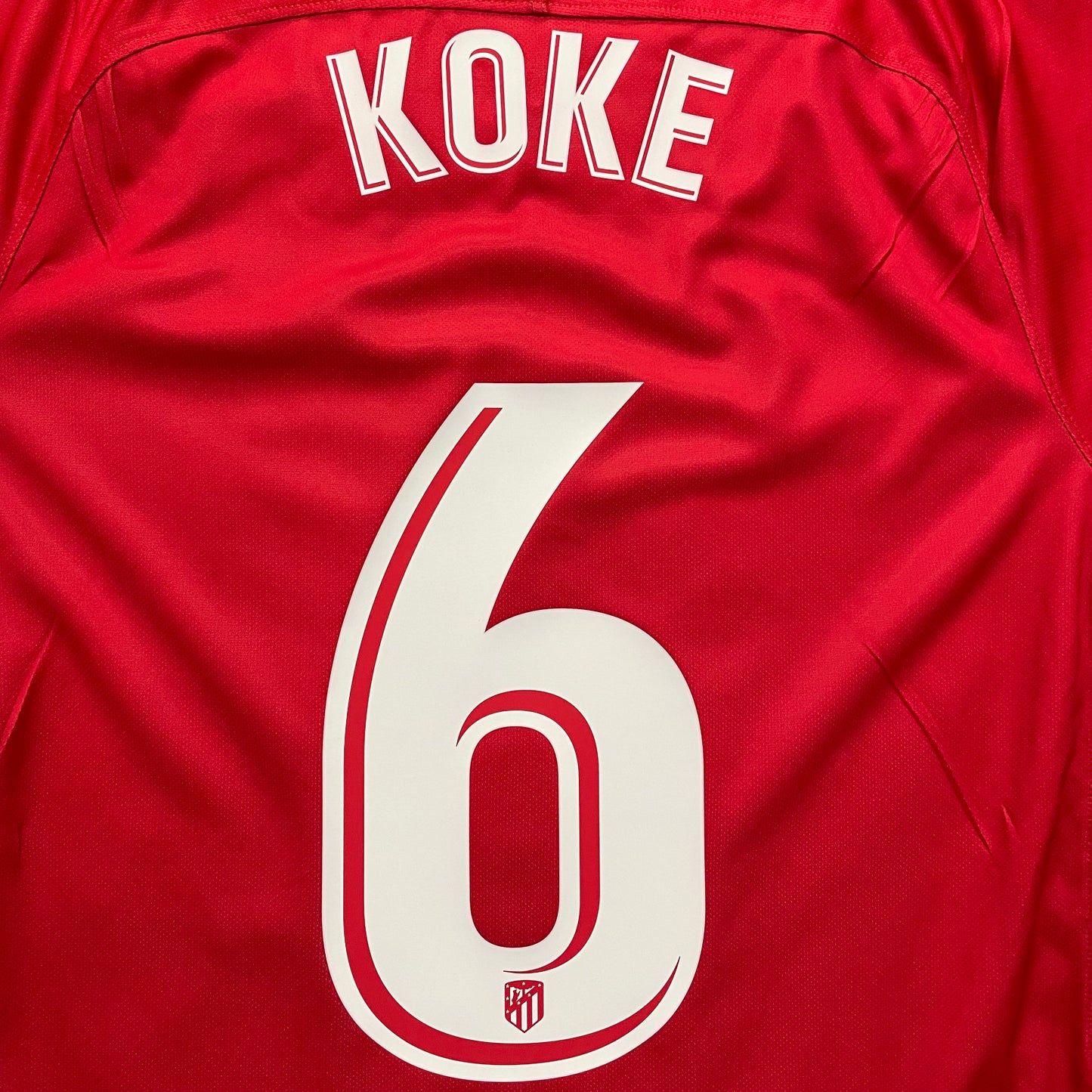 <tc>2017-2018 Atlético de Madrid camiseta local #6 Koke (S)</tc>