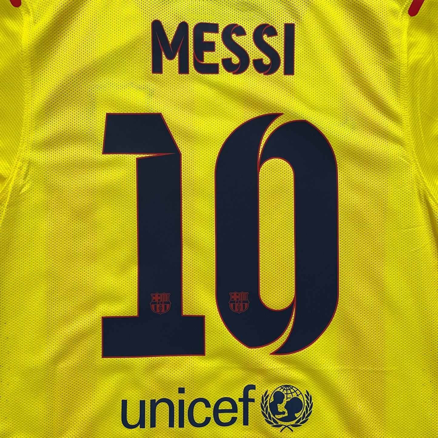 2013-2014 FC Barcelona Player Issue away shirt #10 Messi (L)