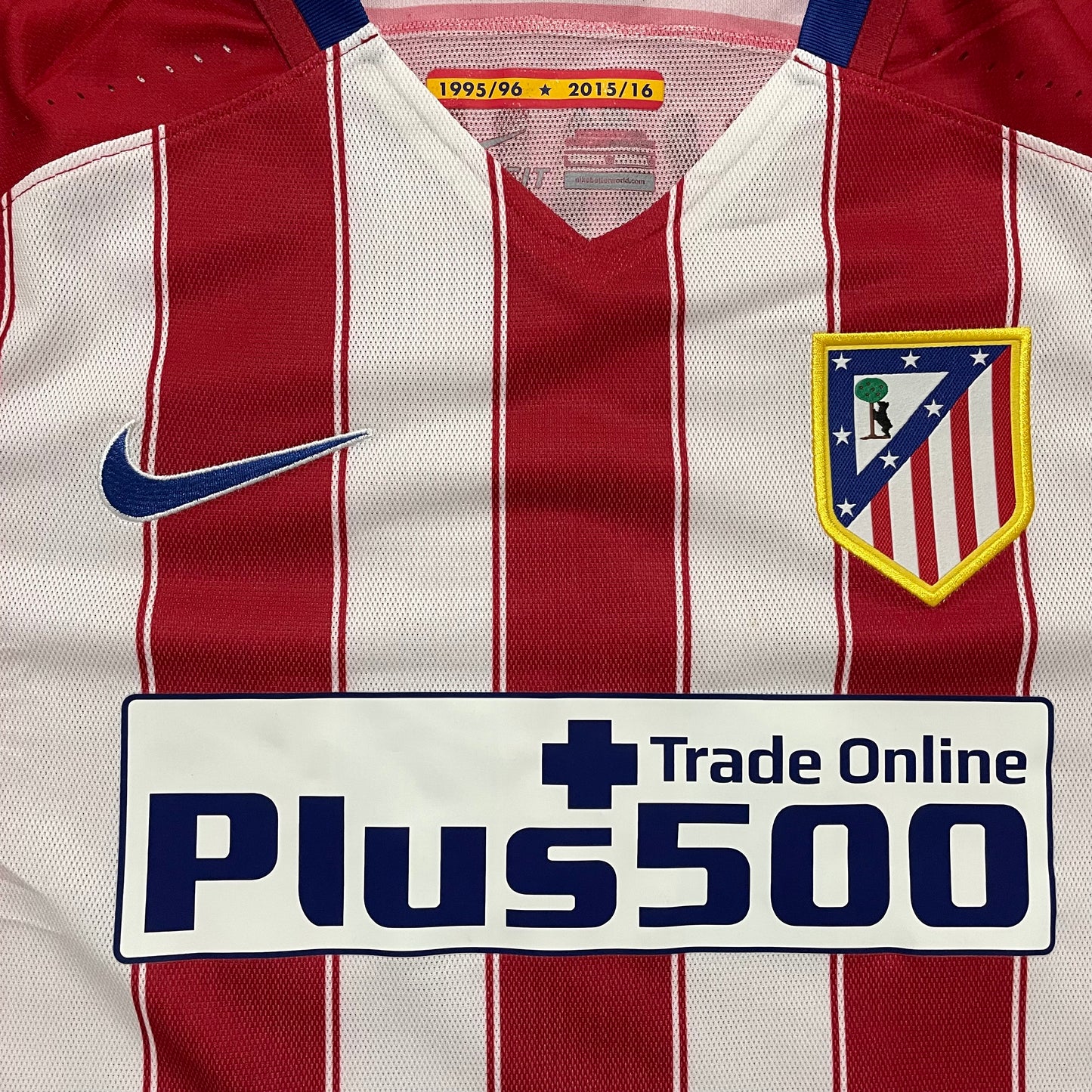 2015-2016 Atlético de Madrid Player Issue Champions League home shirt #6 Koke (L)