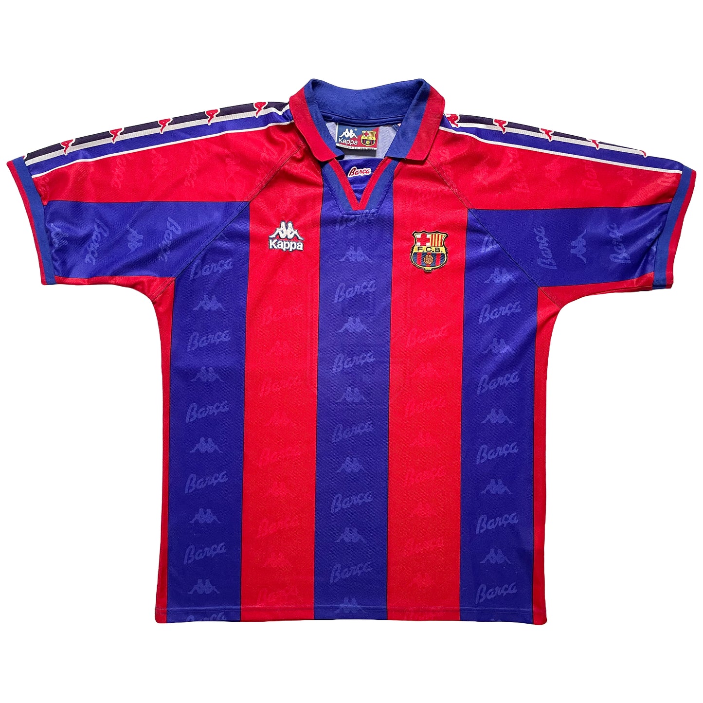 1996-1997 FC Barcelona home shirt #9 Ronaldo (L)