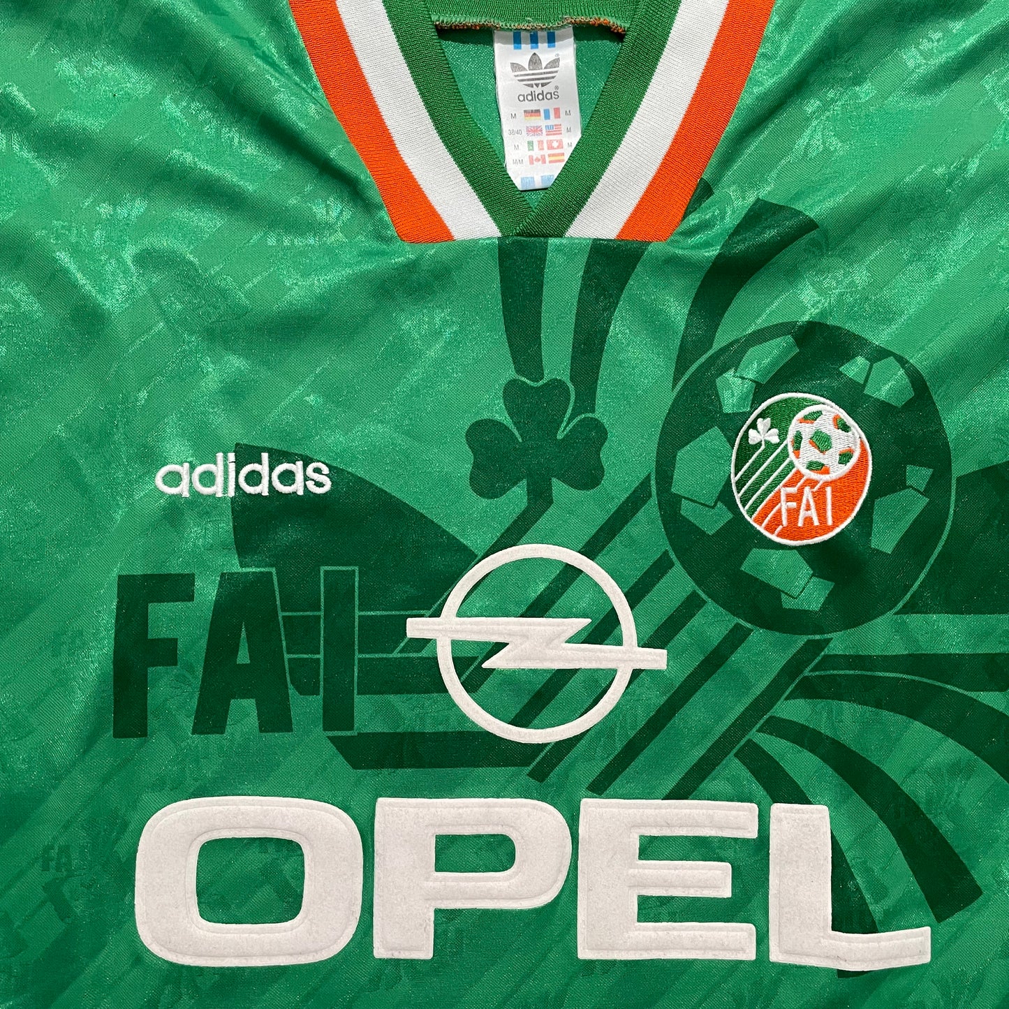 <tc>1994 Mundial Irlanda camiseta local (M)</tc>
