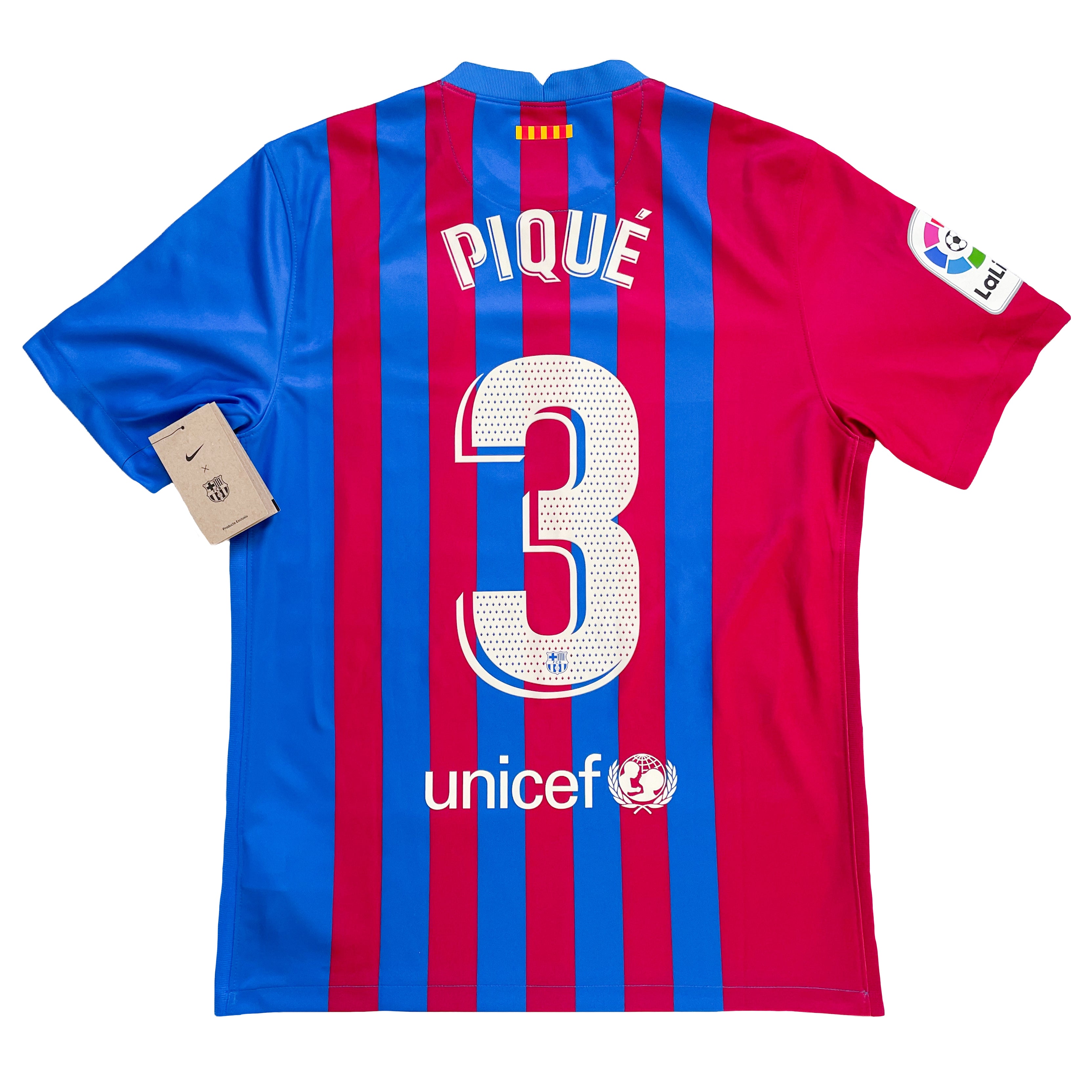 2021-2022 FC Barcelona home shirt #3 Piqué (M) – Football and Shirts