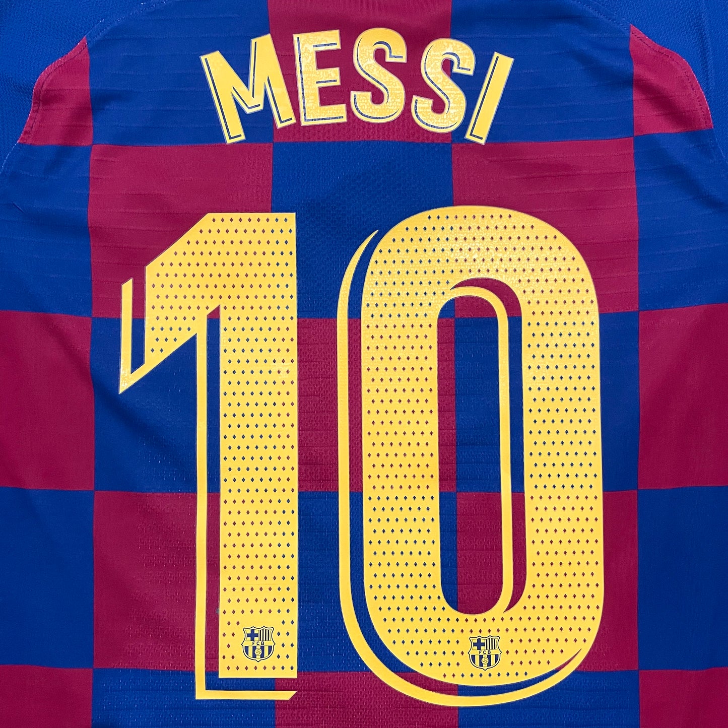 <tc>2019-2020 FC Barcelona camiseta local versión match #10 Messi (M)</tc>