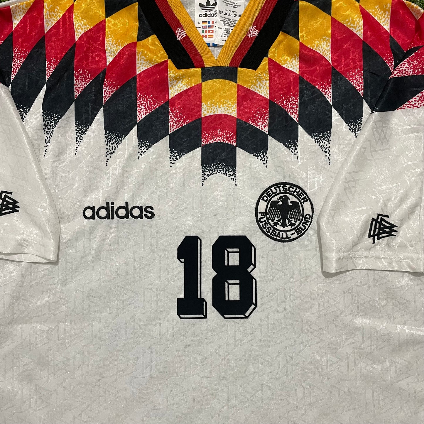 <tc>1994 Mundial Alemania camiseta local #18 Klinsmann (XL)</tc>