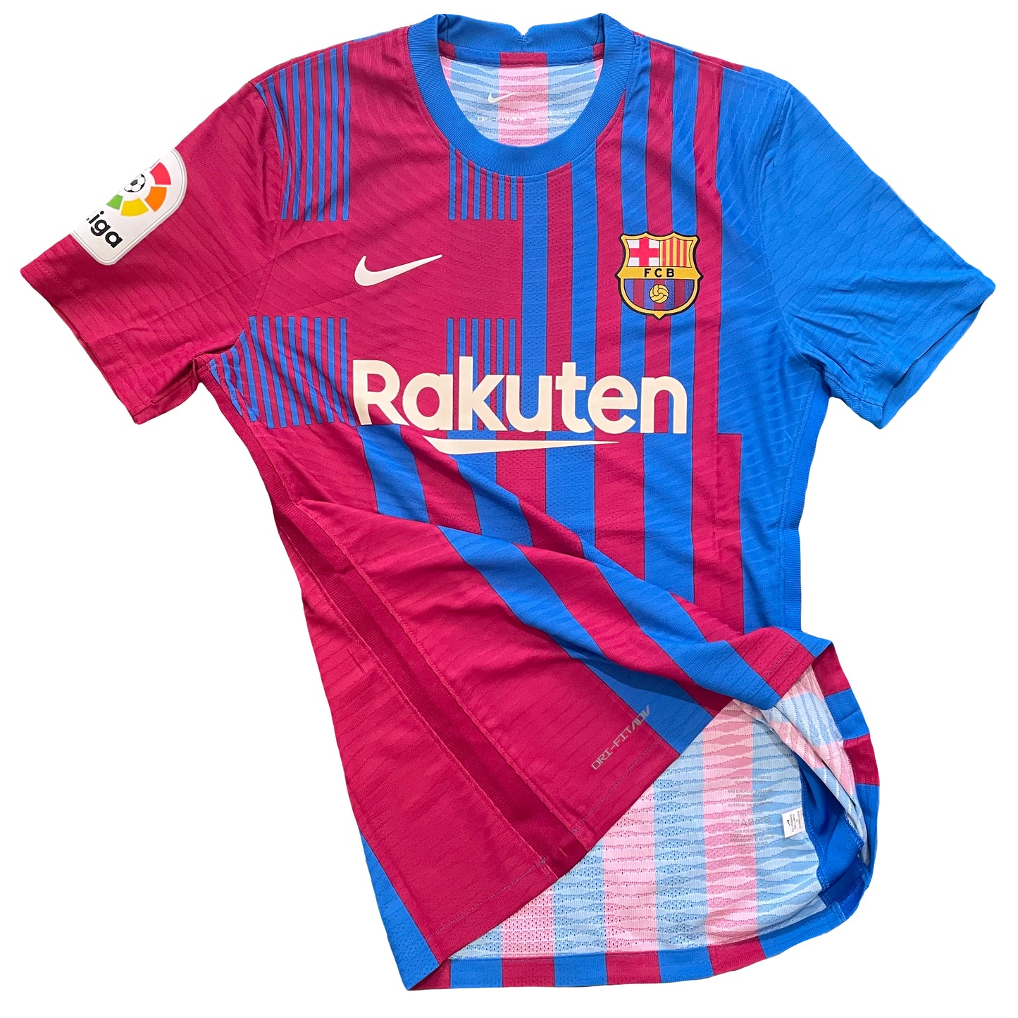 2021-2022 FC Barcelona Player Issue home shirt #4 Araujo (L)