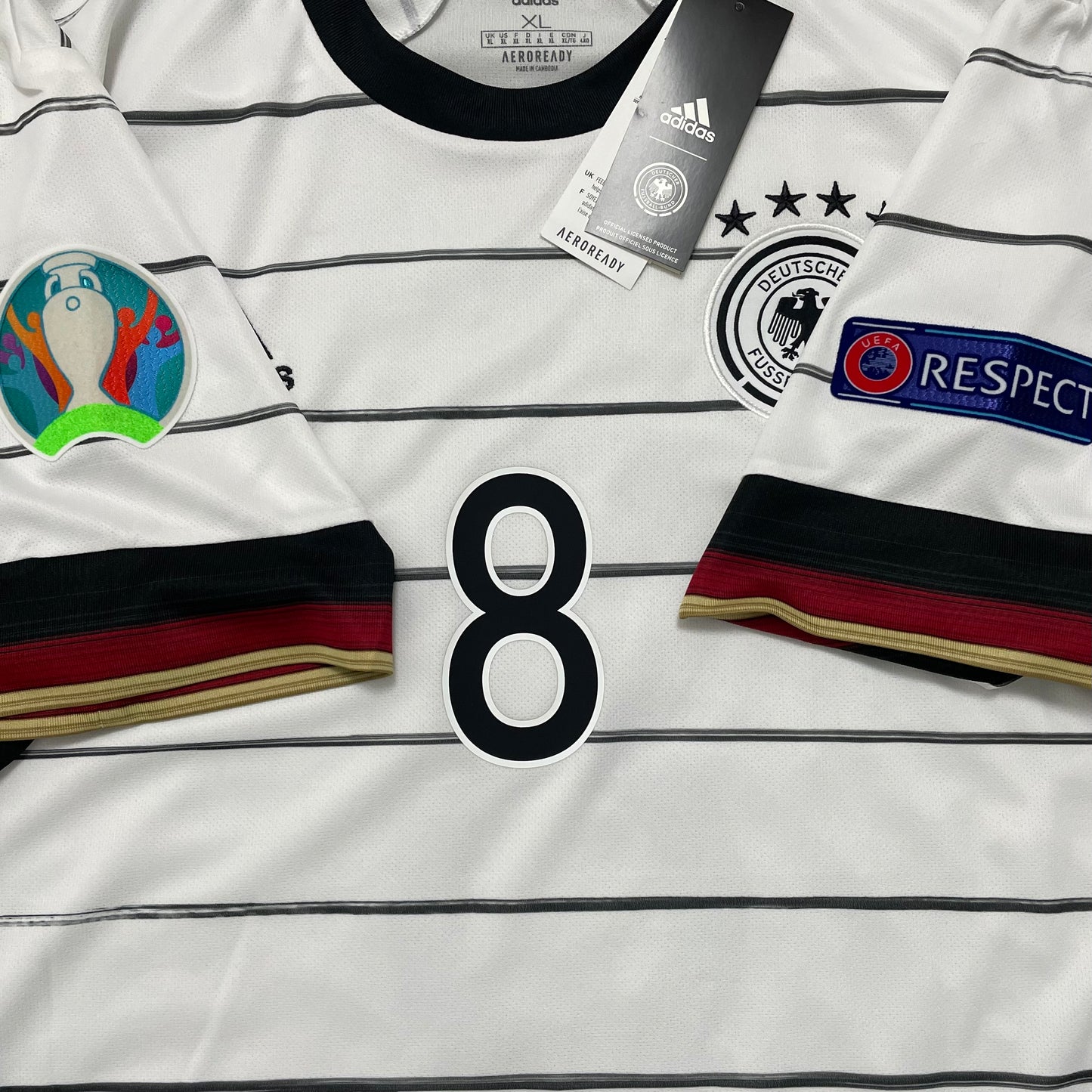 <tc>2020 Eurocopa Alemania camiseta local #8 Kroos (XL)</tc>