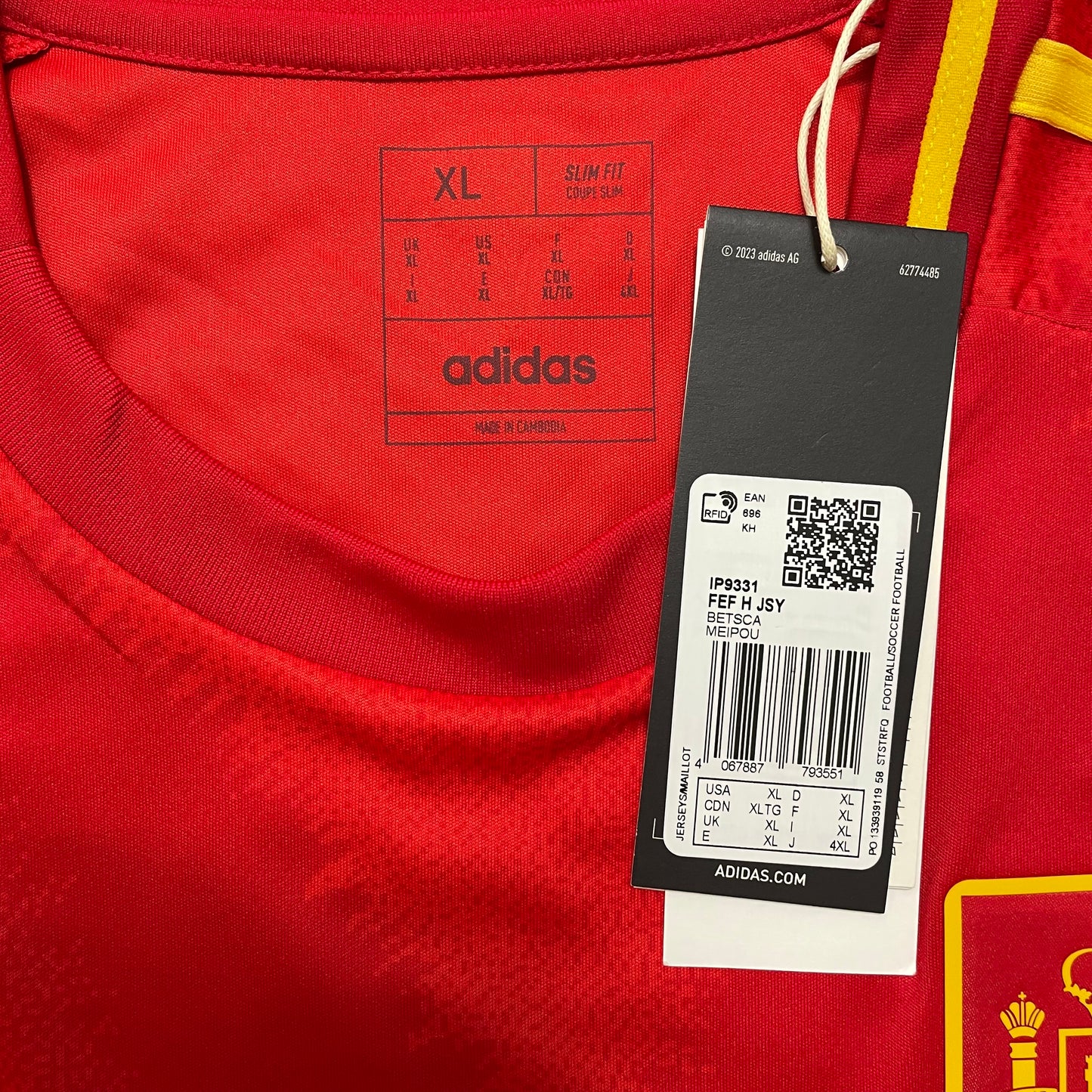 2024 Euro Spain home shirt #19 Lamine Yamal (M, L, XL)