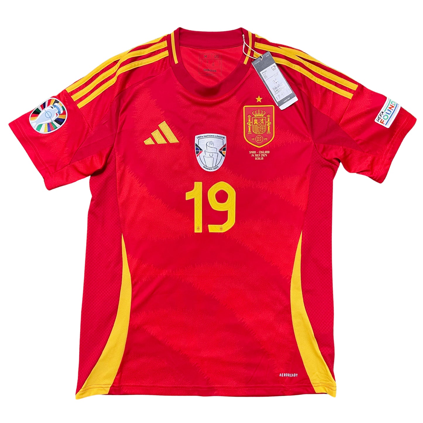 2024 Euro Spain home shirt #19 Lamine Yamal (M, L, XL)