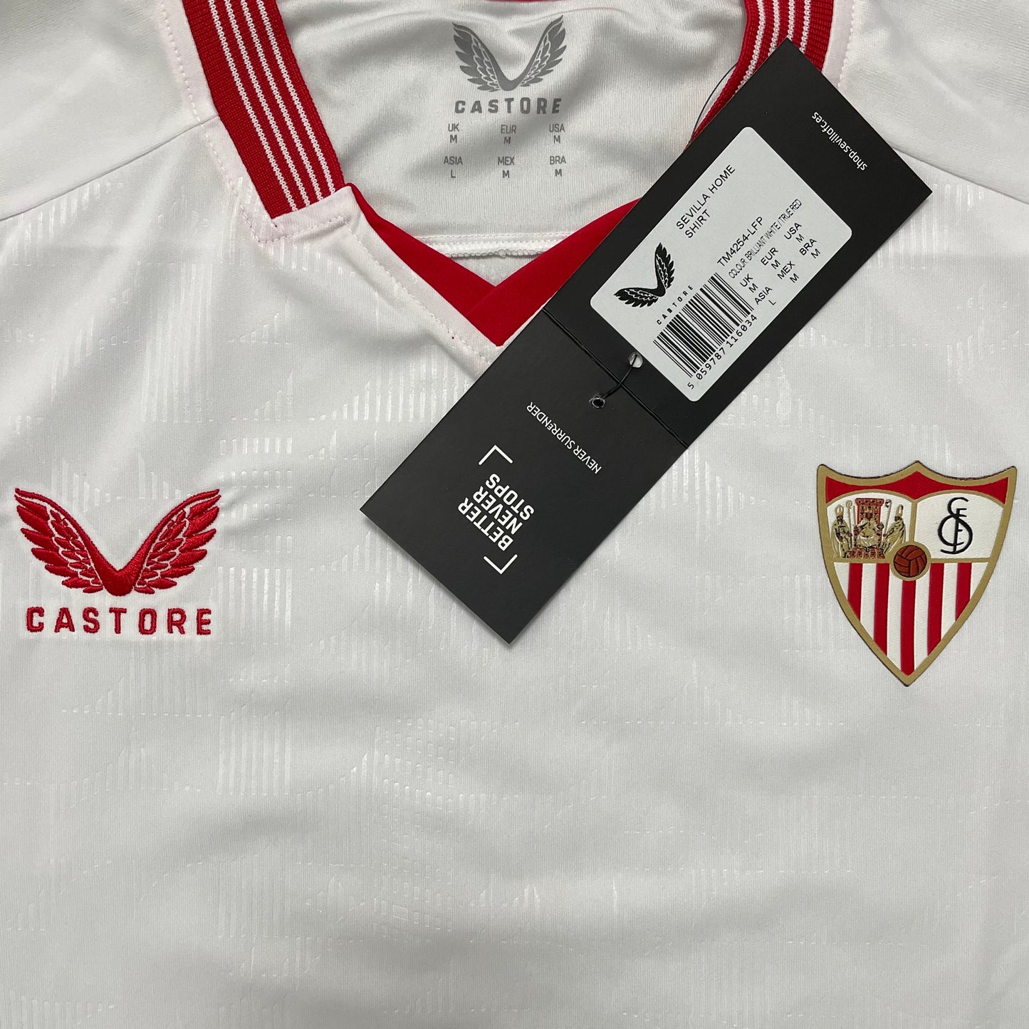 2023-2024 Sevilla FC home shirt (M)