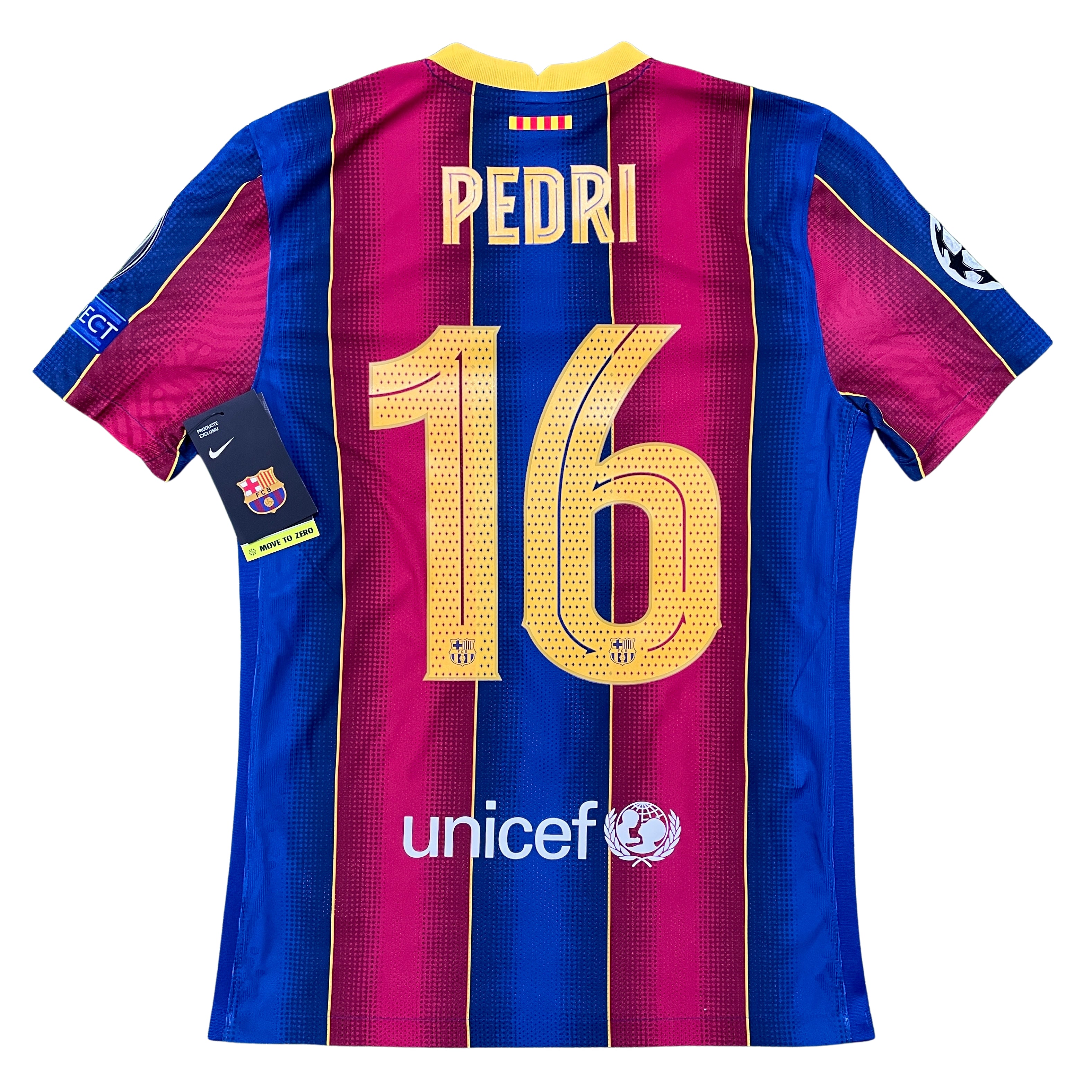 FC Barcelona PEDRI 16番シャツ Mサイズ 2020-2021 FC Barcelona home match shirt #16 Pedri (S