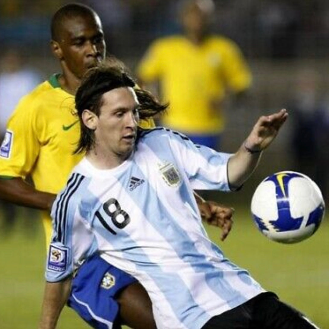 2008 Argentina home shirt #18 Messi (S)