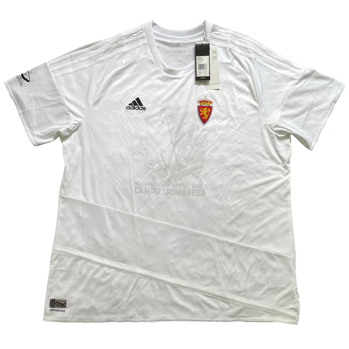<tc>2017-2018 Real Zaragoza camiseta local del aniversario de la Romareda (XXL)</tc>
