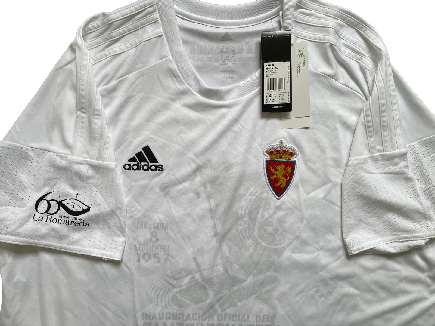 <tc>2017-2018 Real Zaragoza camiseta local del aniversario de la Romareda (XXL)</tc>