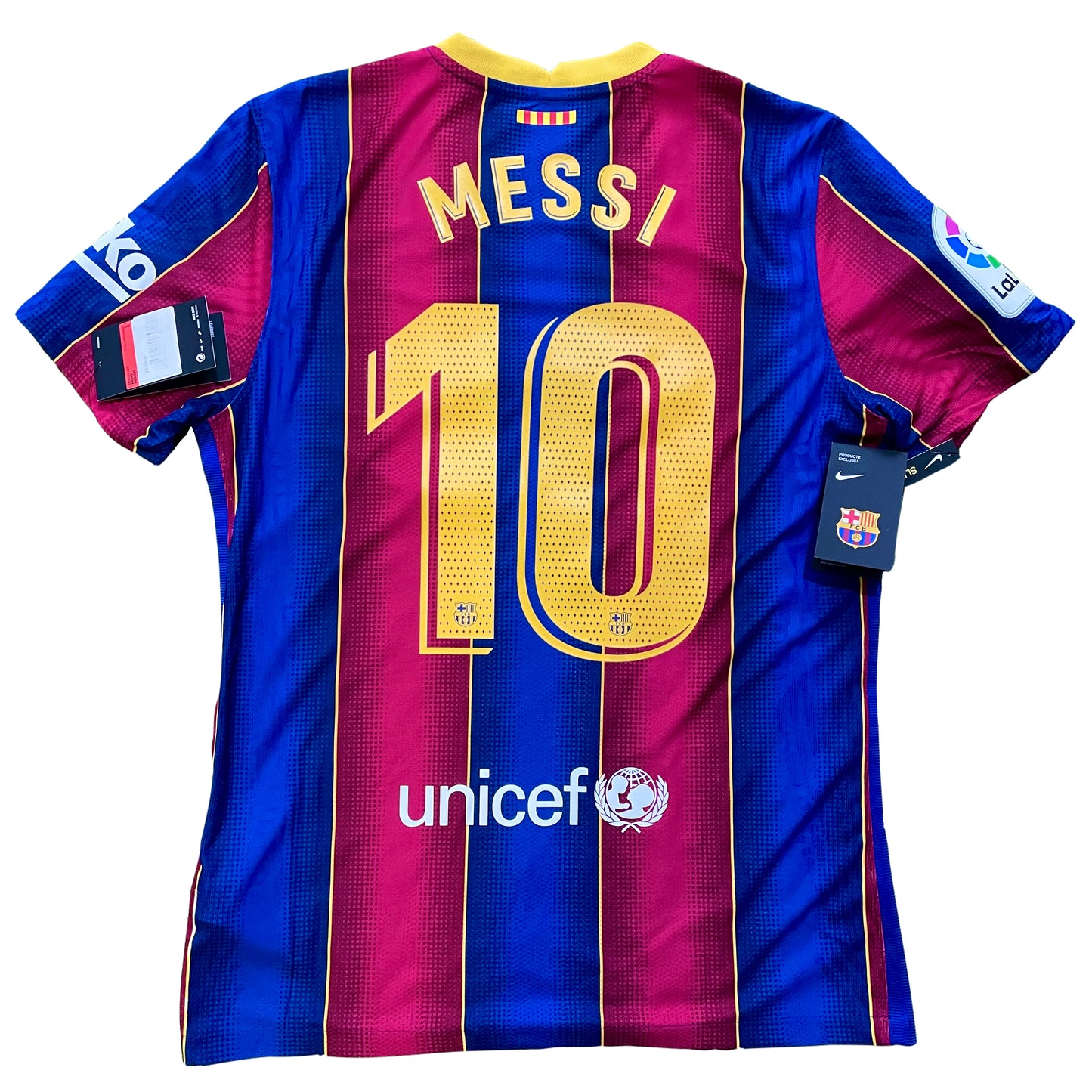 2020-2021 FC Barcelona home match shirt #10 Messi (S)