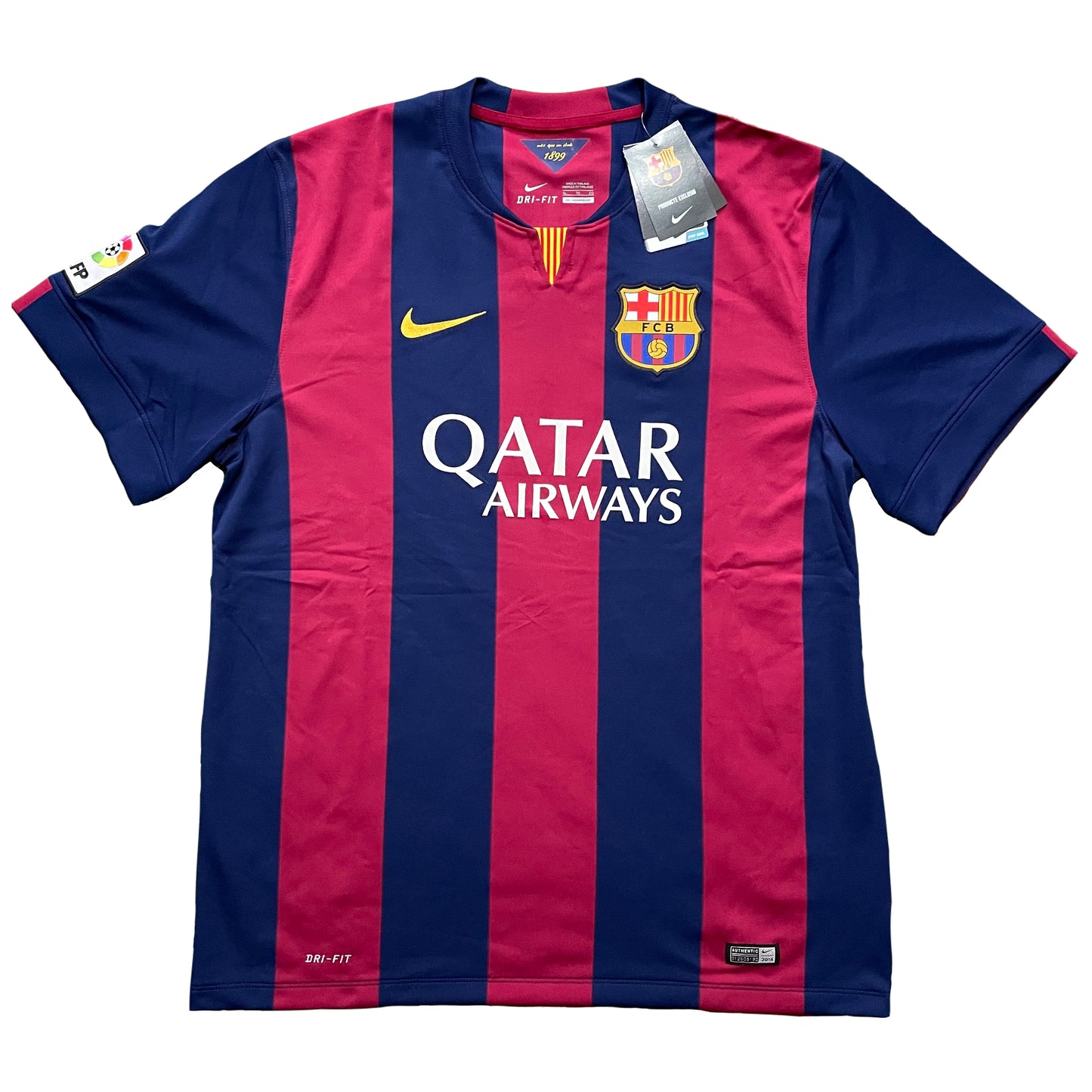 2014-2015 FC Barcelona home shirt #3 Piqué (S)