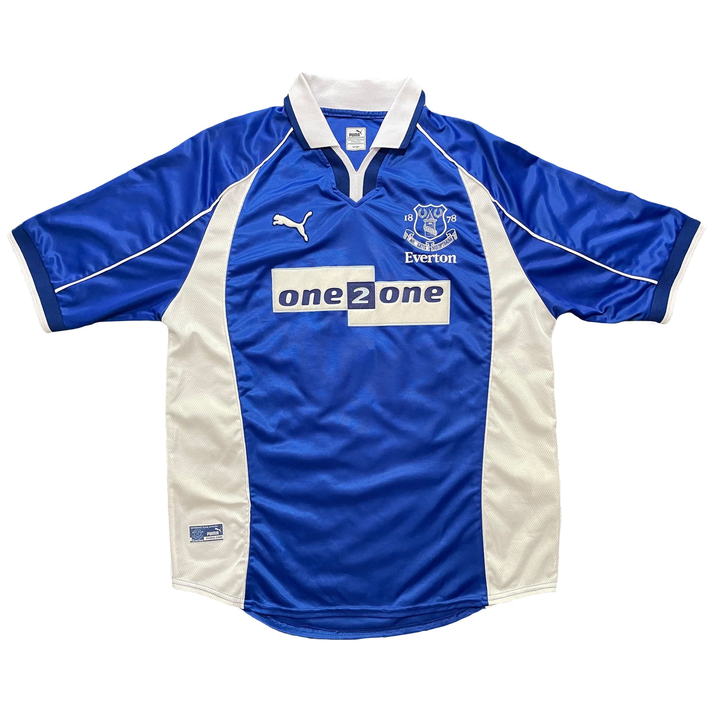 2000-2002 Everton FC home shirt #18 Gascoigne (L)