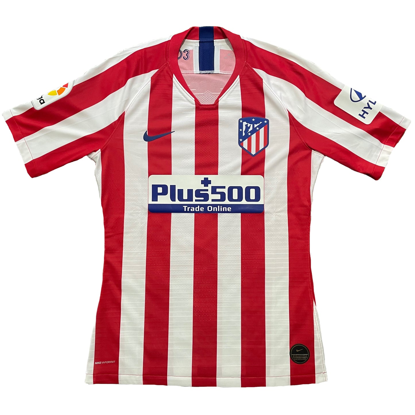 <tc>2019-2020 Atlético de Madrid Match Issue camiseta local LaLiga #6 Koke (M)</tc>