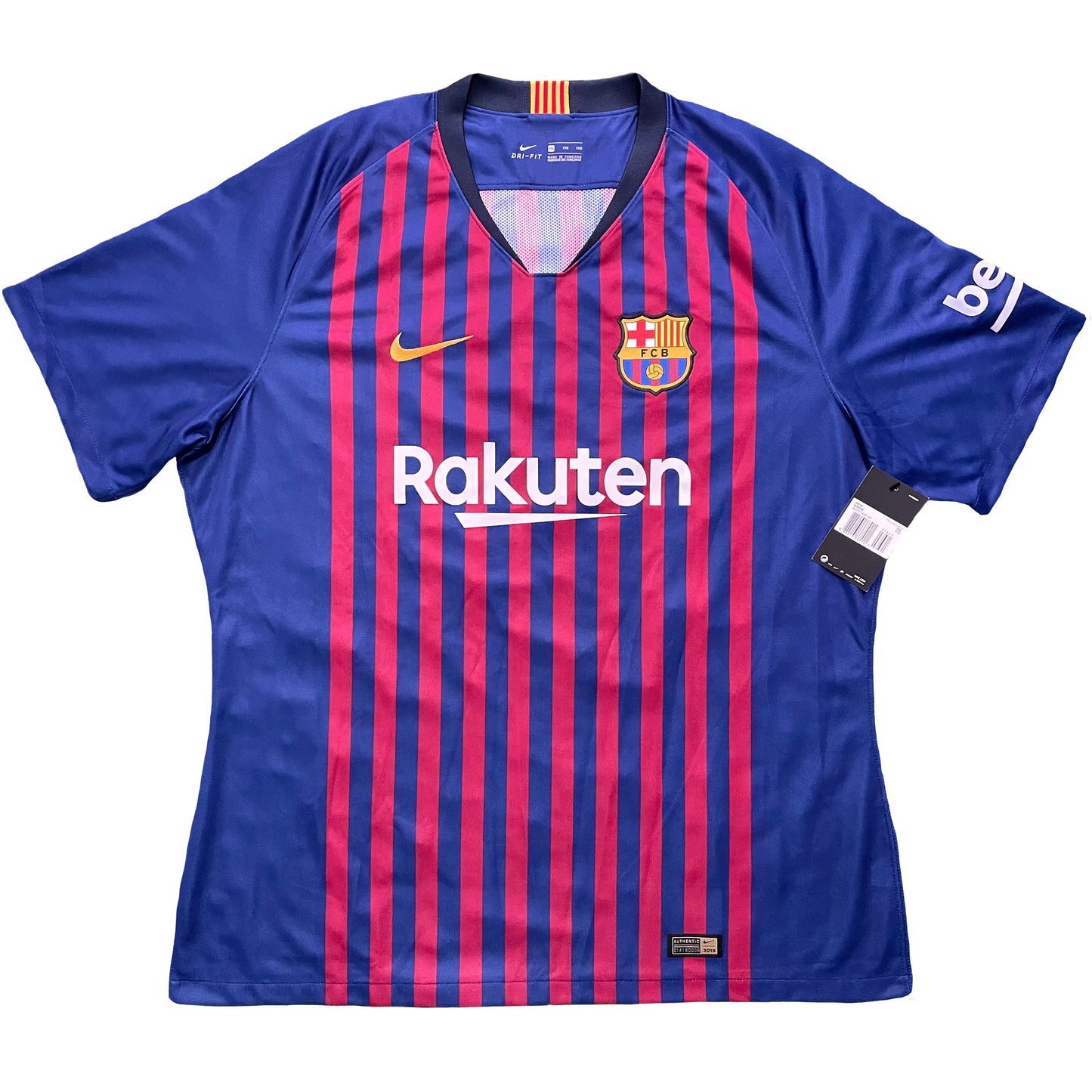 2018-2019 FC Barcelona youth team player issue home shirt (XXL)