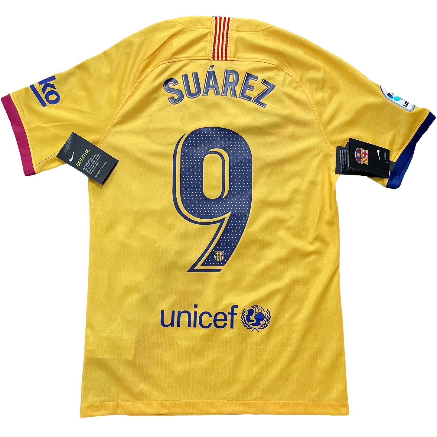<tc>2019-2020 FC Barcelona camiseta visitante #9 Suárez (S)</tc>