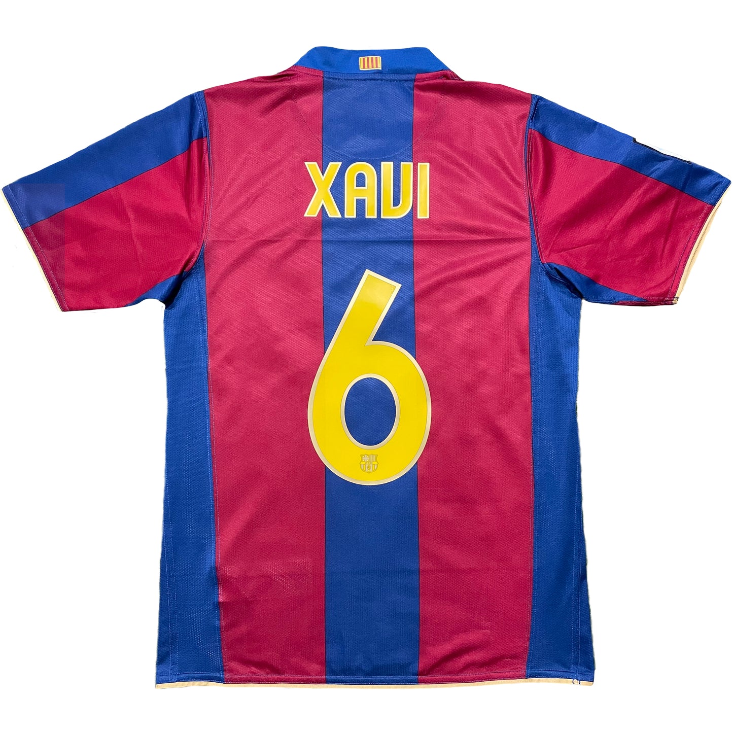 2007-2008 FC Barcelona home shirt #6 Xavi (S)