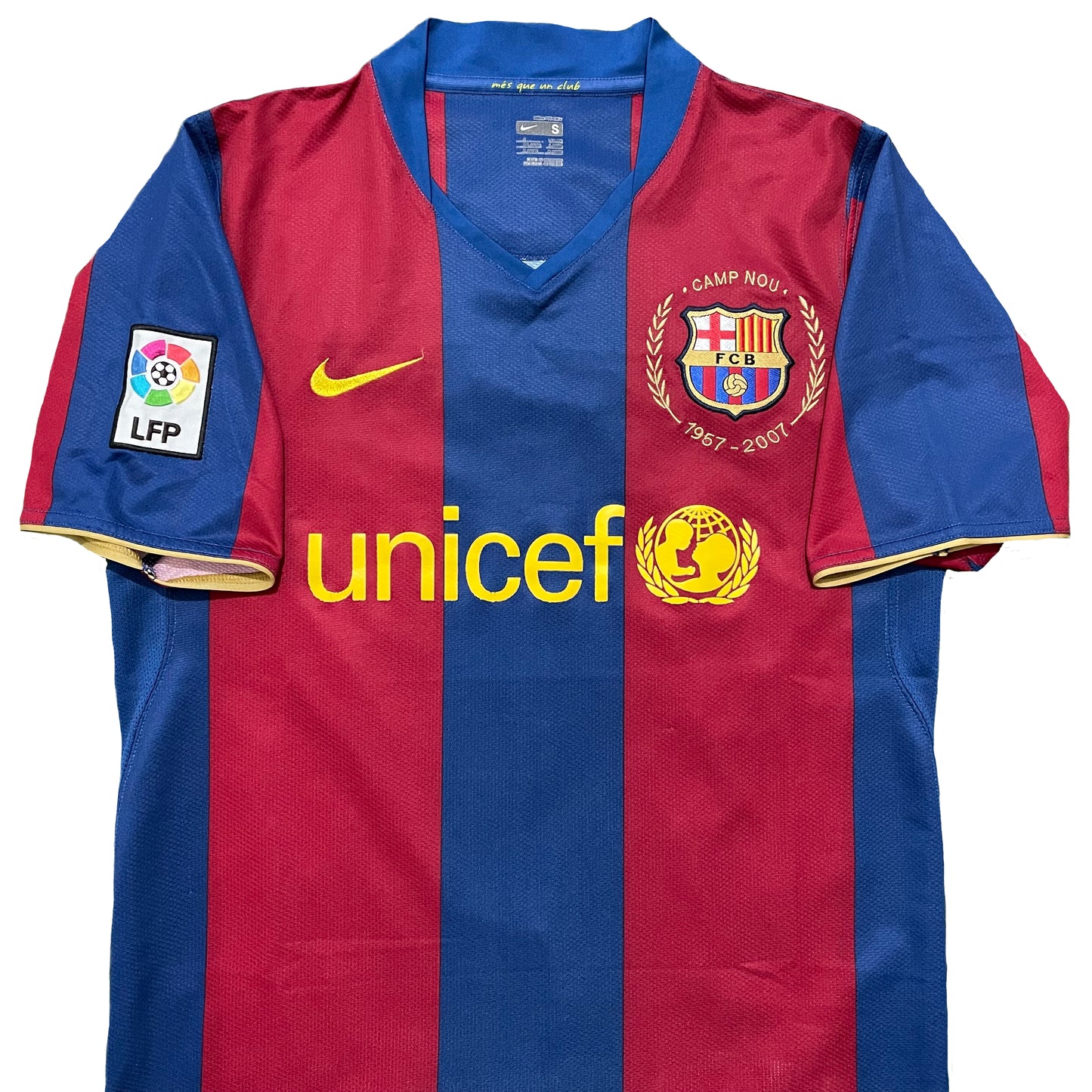 2007-2008 FC Barcelona home shirt #6 Xavi (S)