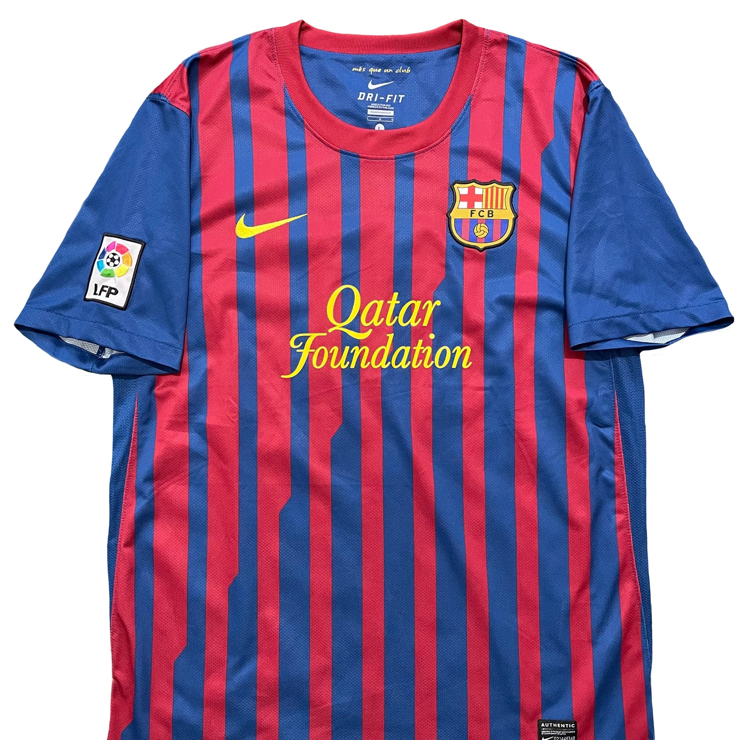 2011-2012 FC Barcelona home shirt #3 Pique (L)