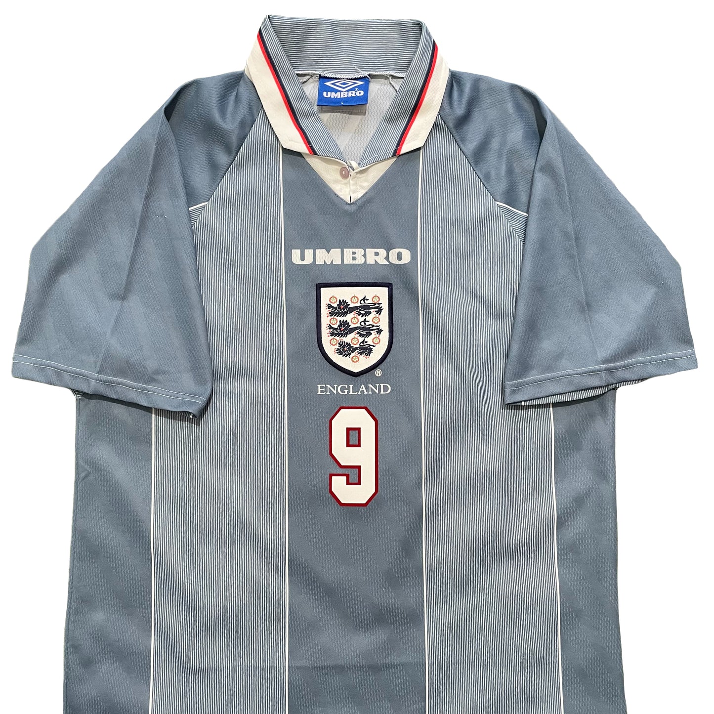 1996 Euro England away shirt #9 Shearer (L)