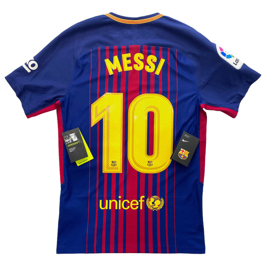 2017-2018 FC Barcelona home match shirt #10 Messi (S)