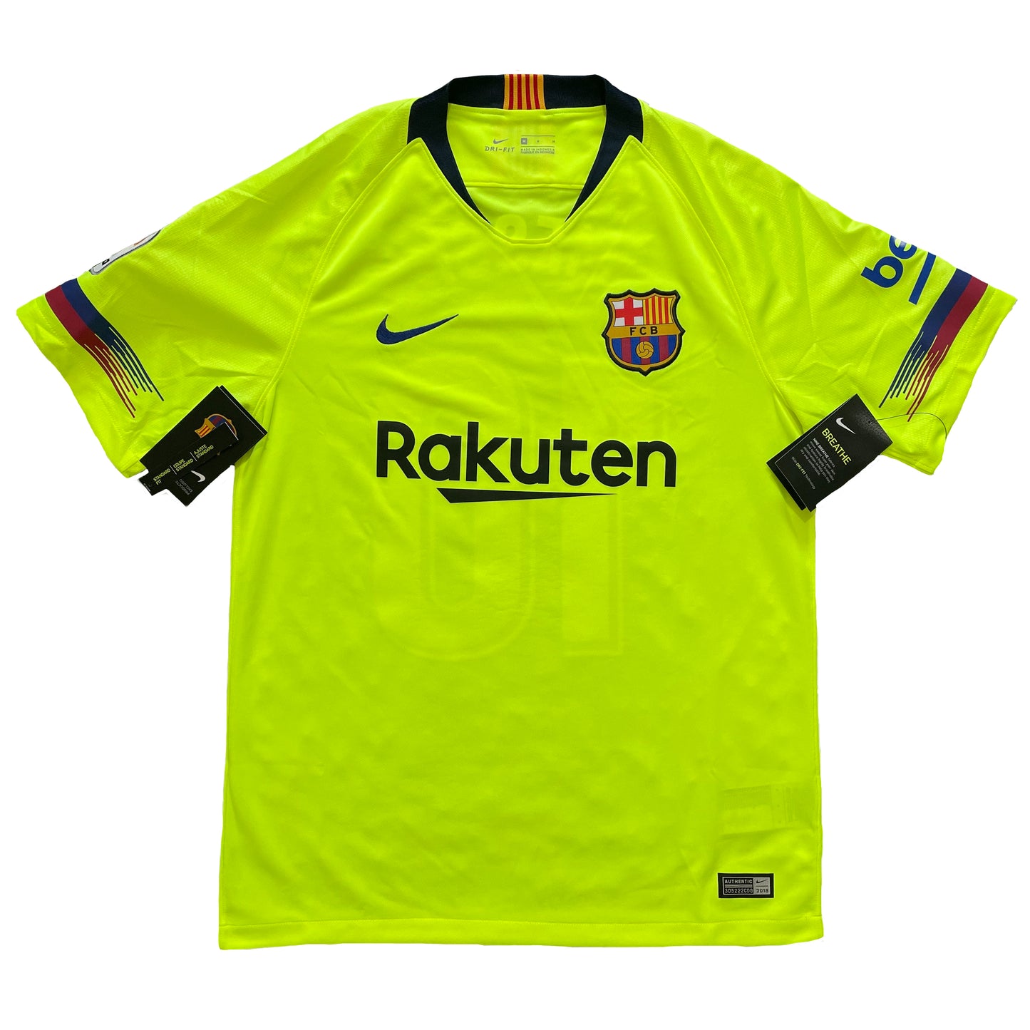 2018-2019 FC Barcelona away shirt #10 Messi (S)