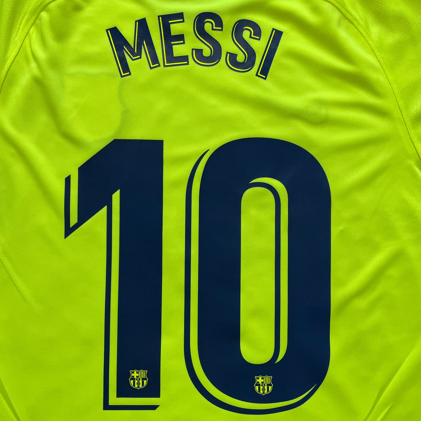 2018-2019 FC Barcelona camiseta visitante #10 Messi (S)