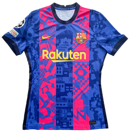 2021-2022 FC Barcelona Player Issue camiseta versión Champions League #16 Pedri (M)