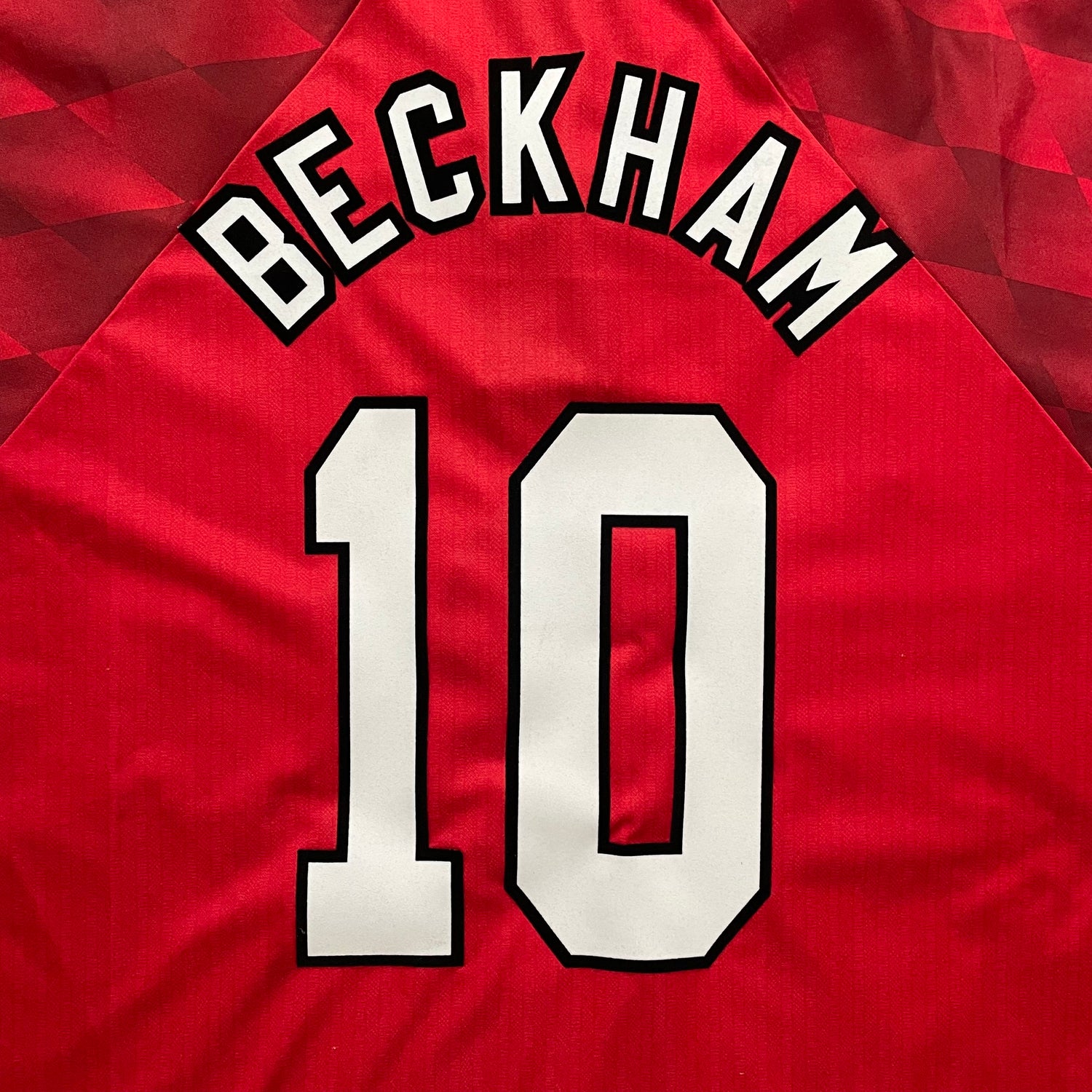 1996-1997 Manchester United camiseta local #10 Beckham Football and Shirts