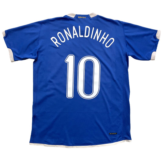 <tc>2006 Mundial camiseta visitante #10 Ronaldinho (L)</tc>
