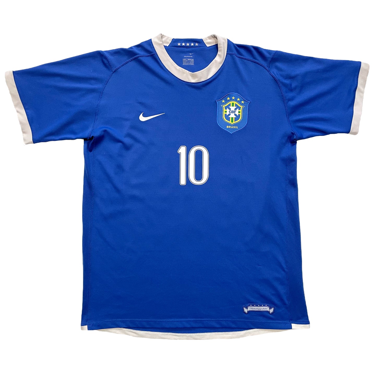 2006 World Cup Brazil away shirt #10 Ronaldinho (L)