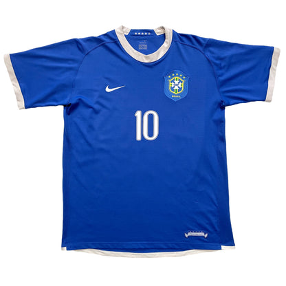 2006 World Cup Brazil away shirt #10 Ronaldinho (L)