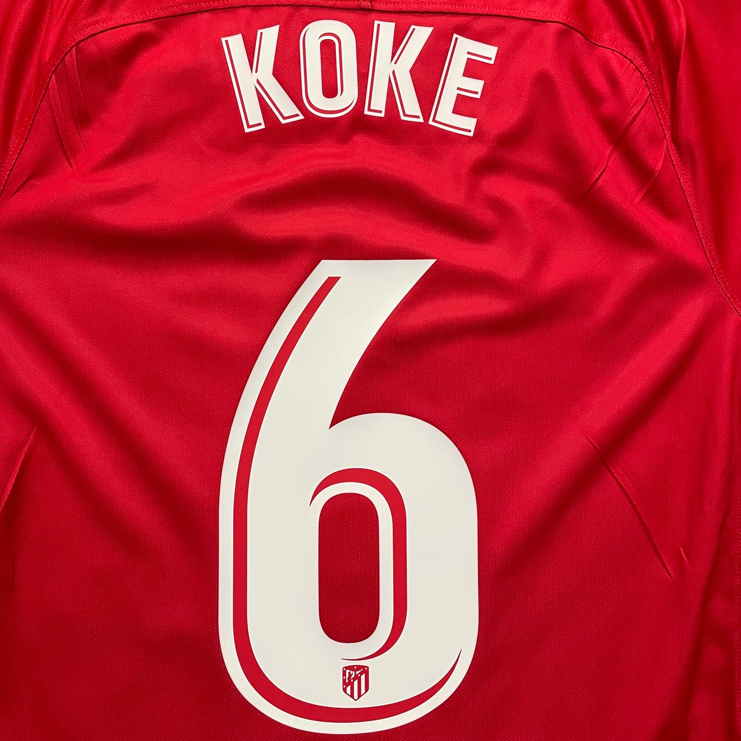 Camiseta de fútbol Atlético Madrid KOKE 6 Niño 1ª equipación 2018/2019