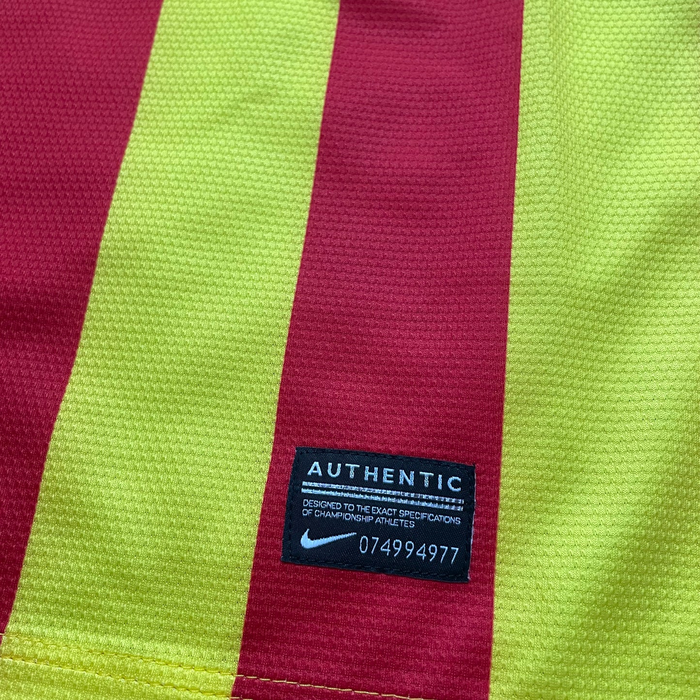 <tc>2013-2014 FC Barcelona Player Issue camiseta visitante #10 Messi (L)</tc>