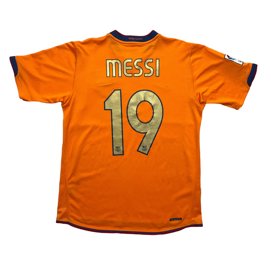 <tc>2006-2007 FC Barcelona camiseta visitante #19 Messi (M)</tc>