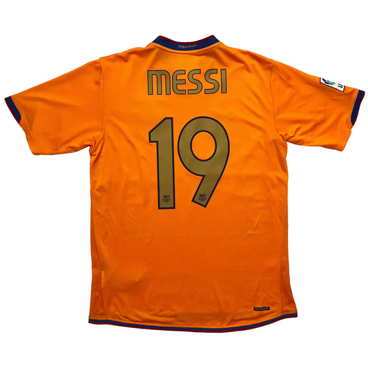 2006-2007 FC Barcelona away shirt #19 Messi (L)