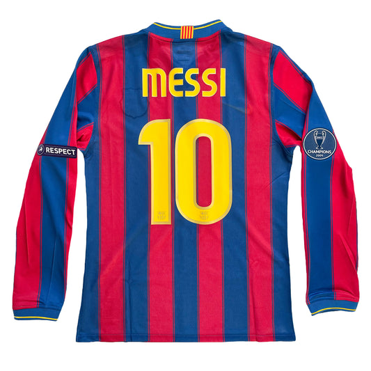 2009-2010 FC Barcelona Player Issue home shirt #10 Messi (M)