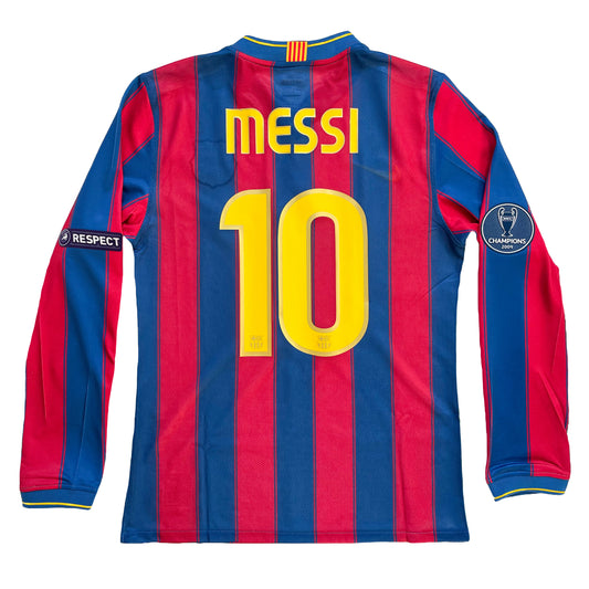 <tc>2009-2010 FC Barcelona Player Issue camiseta local #10 Messi (M)</tc>