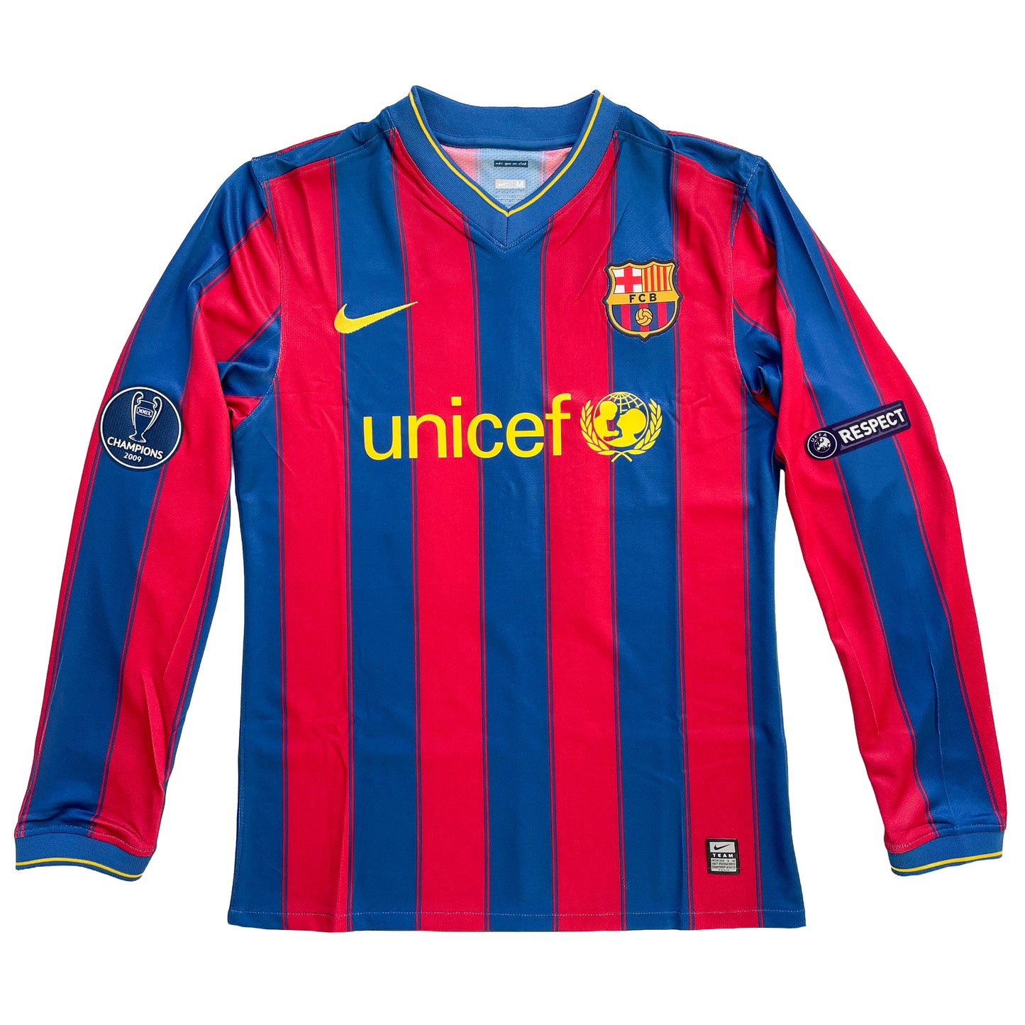 <tc>2009-2010 FC Barcelona Player Issue camiseta local #10 Messi (M)</tc>