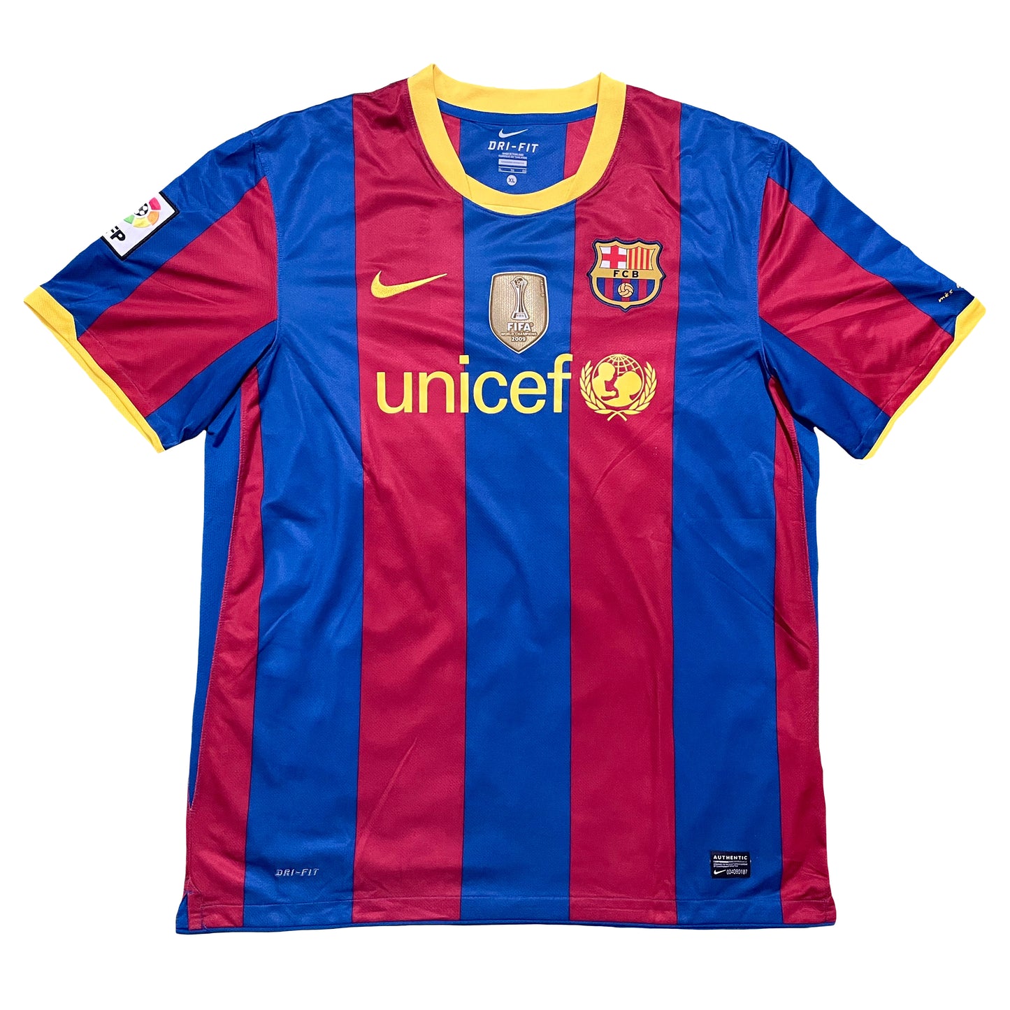 2010-2011 FC Barcelona home shirt #10 Messi (XL)