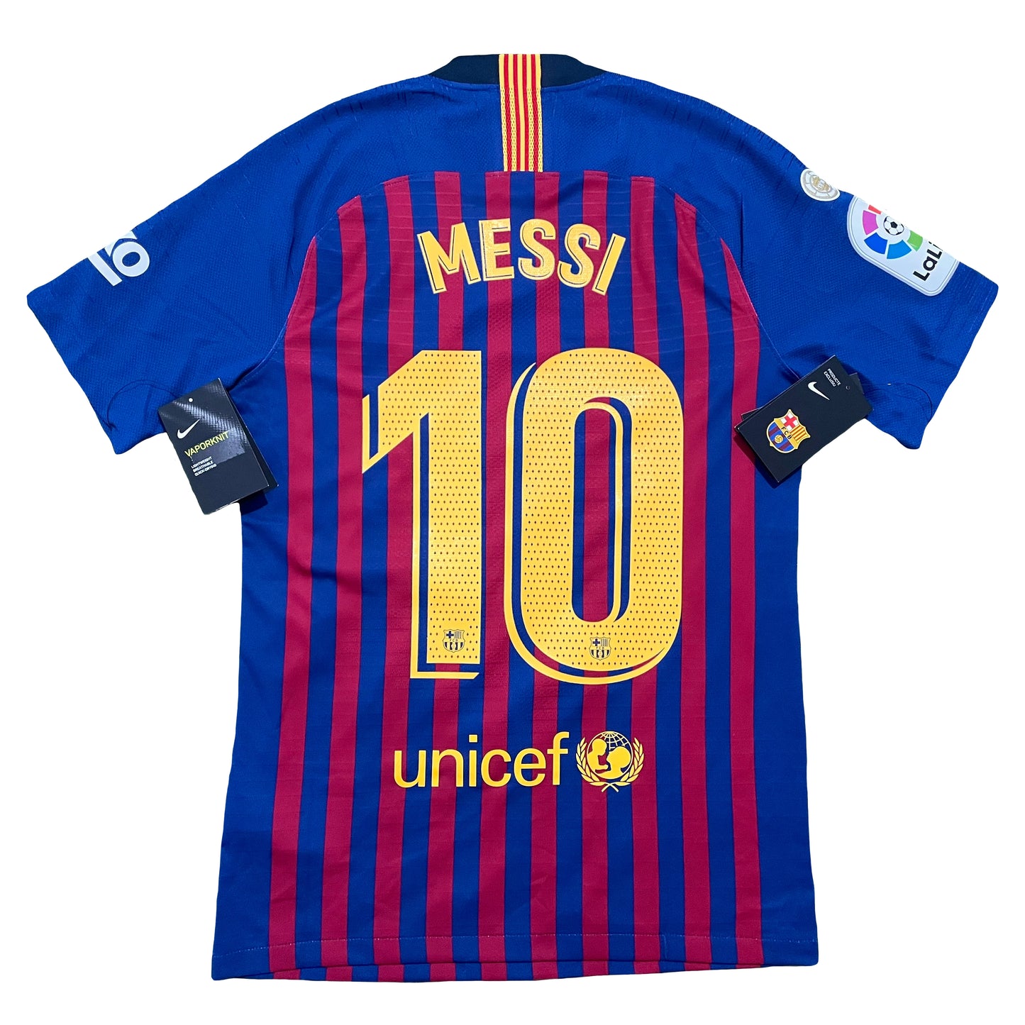 2018-2019 FC Barcelona camiseta local versión match #10 Messi (S)