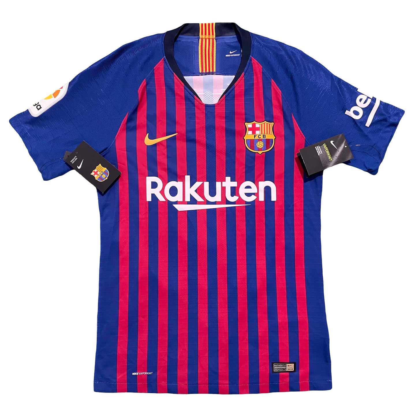 <tc>2018-2019 FC Barcelona camiseta local versión match #10 Messi (S)</tc>