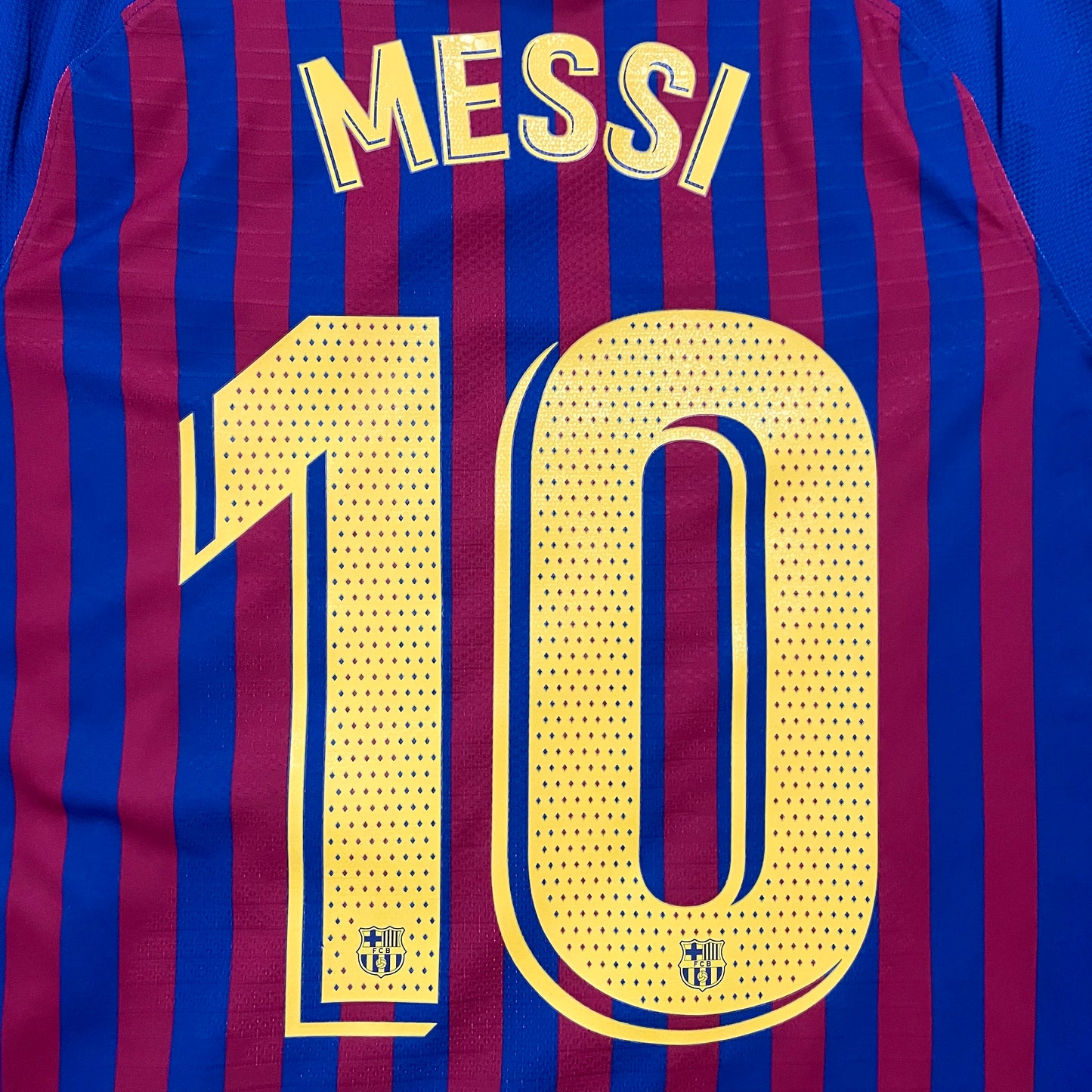 2018-2019 FC Barcelona camiseta local versión match #10 Messi (S)