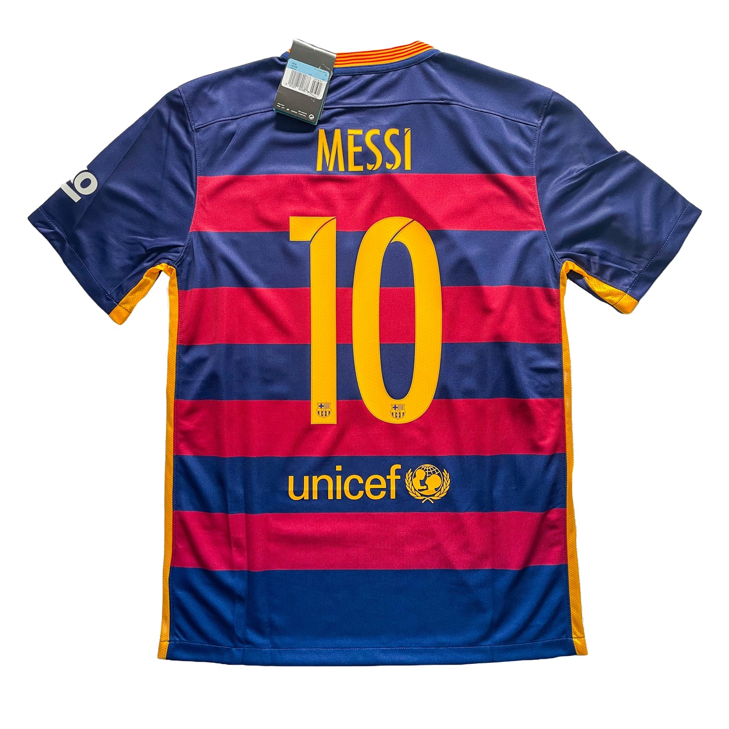 <tc>2015-2016 FC Barcelona camiseta local #10 Messi (M)</tc>