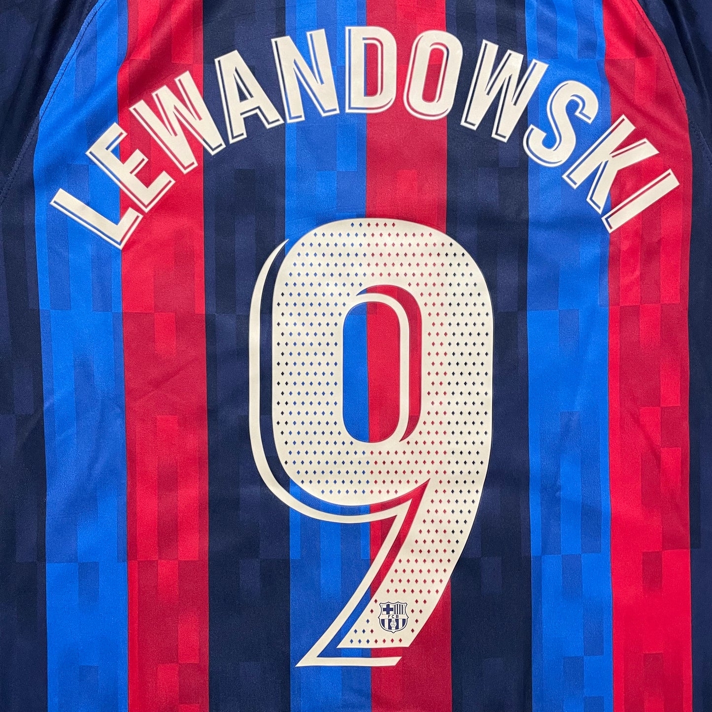<tc>2022-2023 FC Barcelona camiseta local #9 Lewandowski (L)</tc>